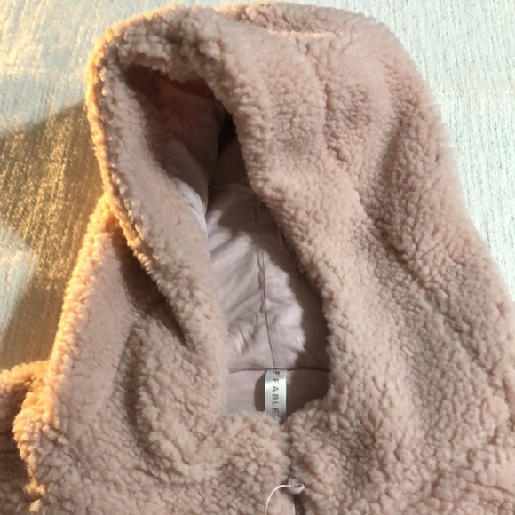 NWT Fabletics Sherpa Jacket 4X Muted Mauve - Picture 4 of 5